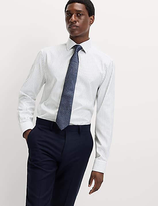 Tailored Striped Longline Waistcoat