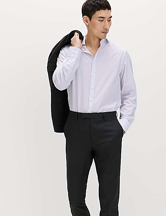 Tailored Striped Longline Waistcoat