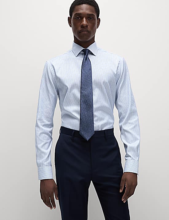 Tailored Striped Longline Waistcoat