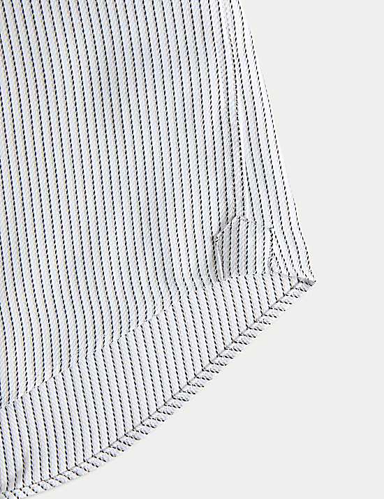 Tailored Striped Longline Waistcoat