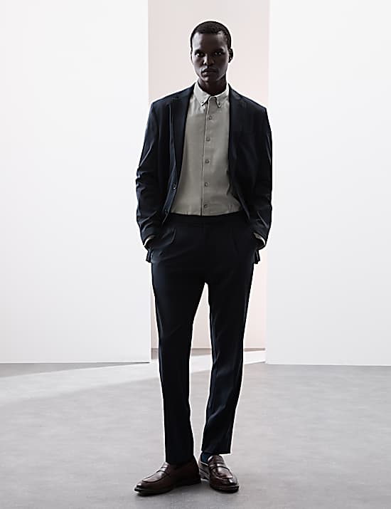 Tailored Striped Longline Waistcoat