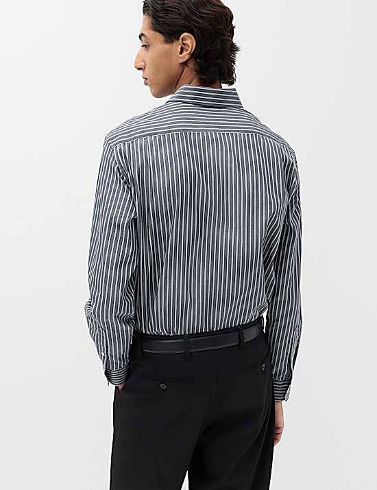 Tailored Striped Longline Waistcoat