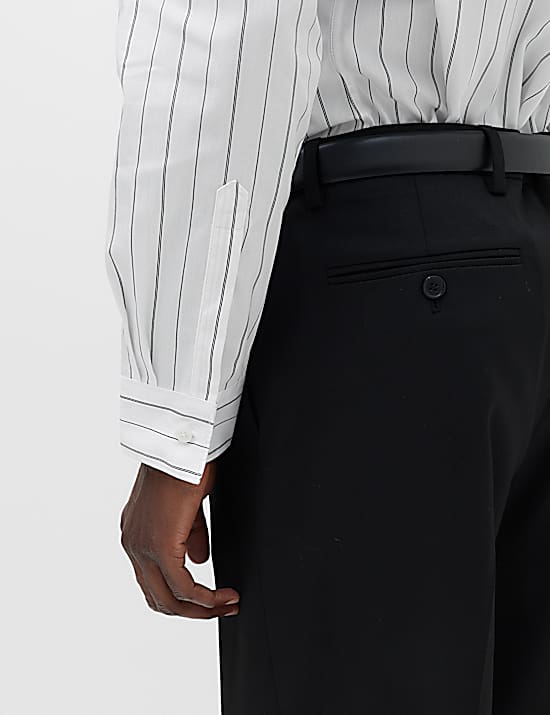 Tailored Striped Longline Waistcoat