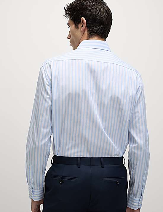 Tailored Striped Longline Waistcoat