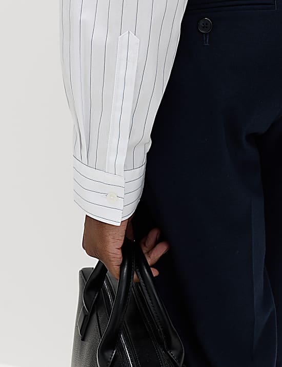 Tailored Striped Longline Waistcoat