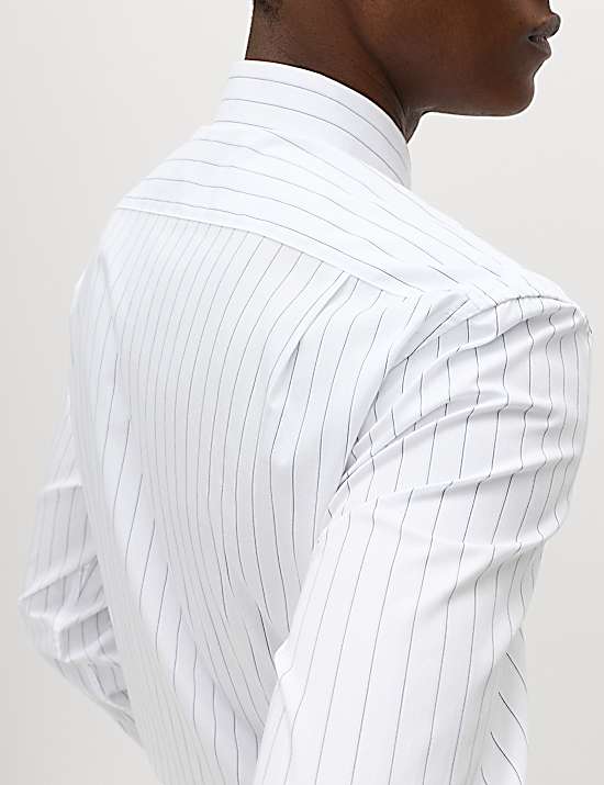 Tailored Striped Longline Waistcoat