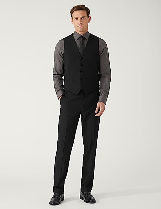 Tailored Striped Longline Waistcoat