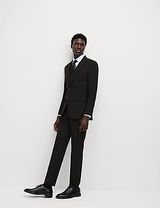 Tailored Striped Longline Waistcoat
