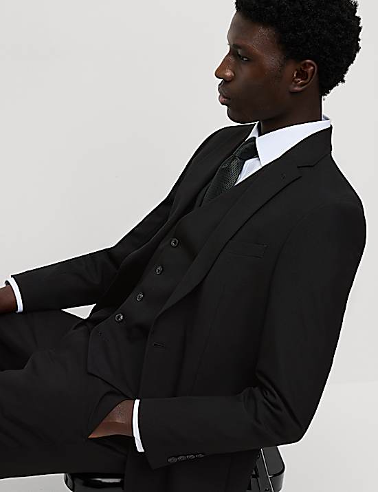 Tailored Striped Longline Waistcoat