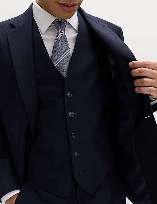 Tailored Striped Longline Waistcoat