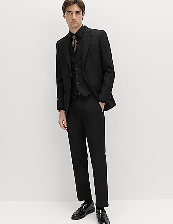 Tailored Striped Longline Waistcoat
