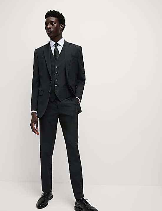 Tailored Striped Longline Waistcoat