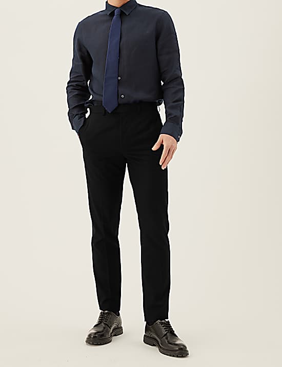 Tailored Striped Longline Waistcoat