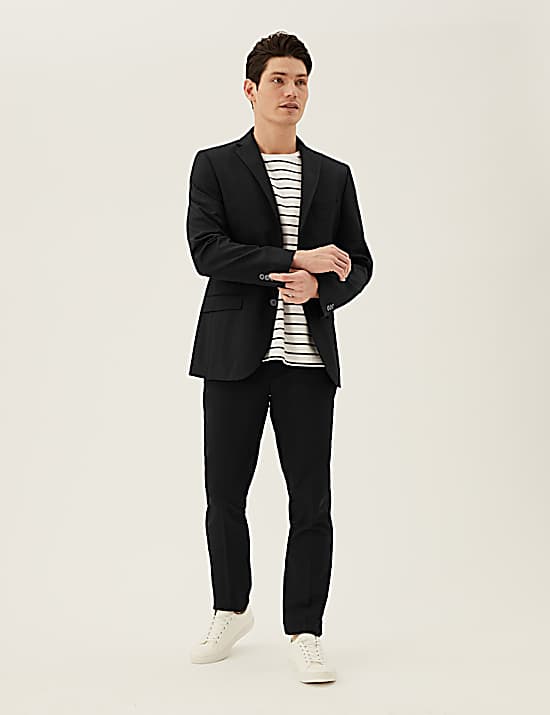 Tailored Striped Longline Waistcoat
