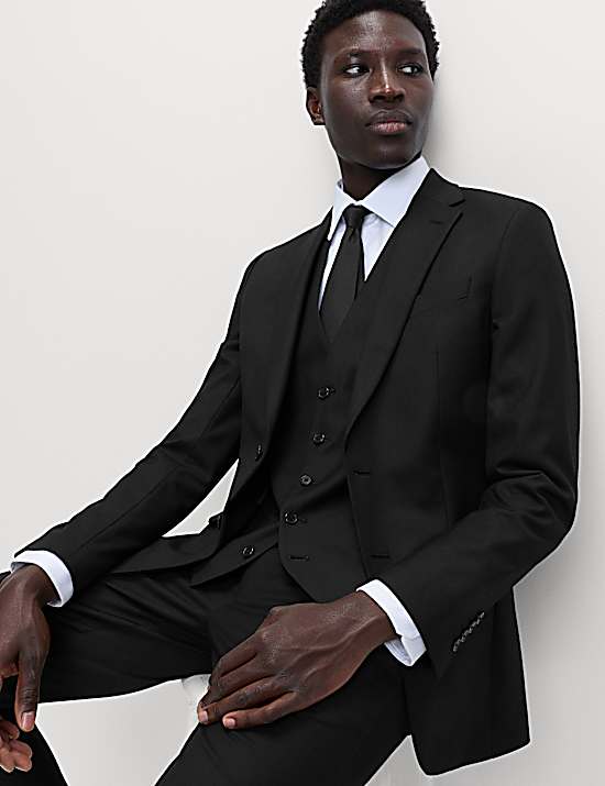Tailored Striped Longline Waistcoat