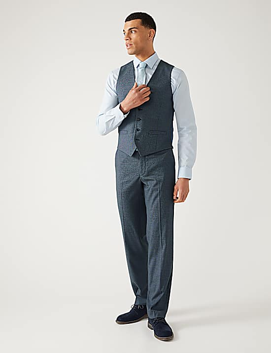 Tailored Striped Longline Waistcoat