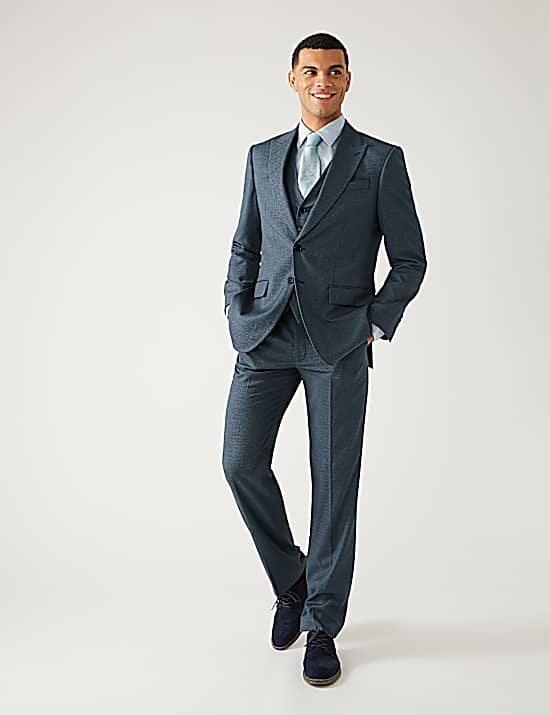 Tailored Striped Longline Waistcoat