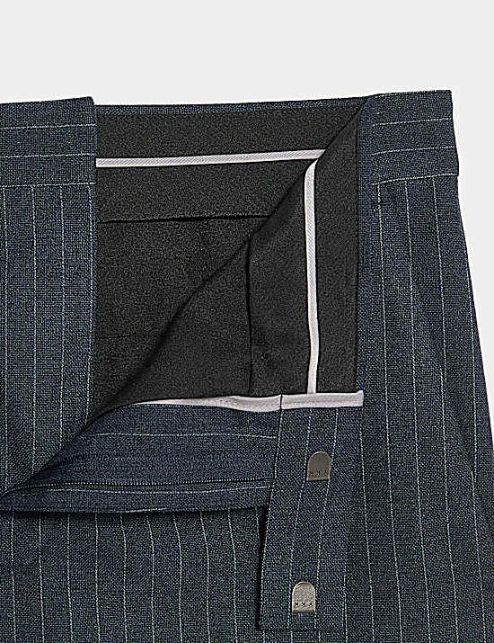 Tailored Striped Longline Waistcoat