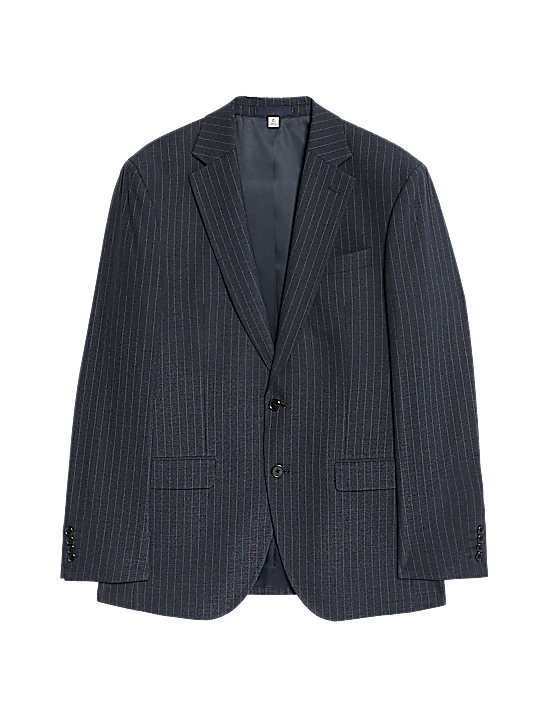 Tailored Striped Longline Waistcoat