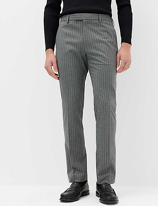Tailored Striped Longline Waistcoat