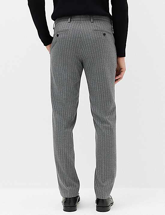 Tailored Striped Longline Waistcoat