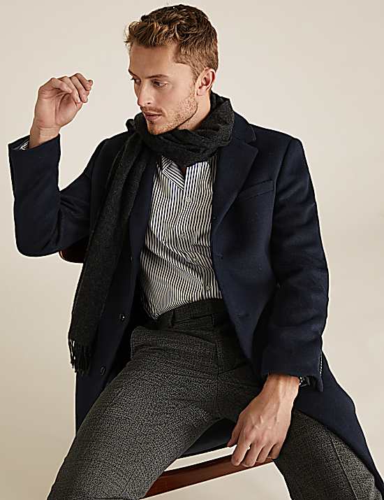 Tailored Striped Longline Waistcoat