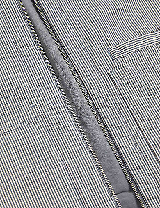 Tailored Striped Longline Waistcoat