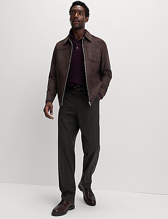 Tailored Striped Longline Waistcoat