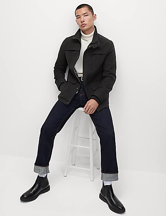 Tailored Striped Longline Waistcoat