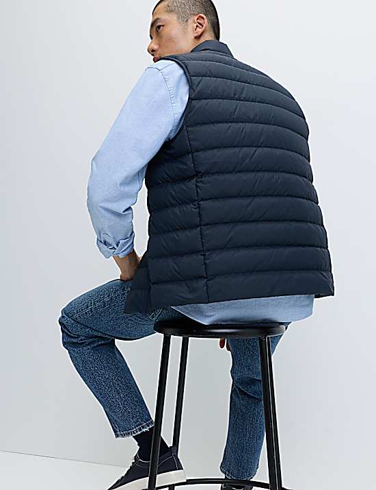 Tailored Striped Longline Waistcoat