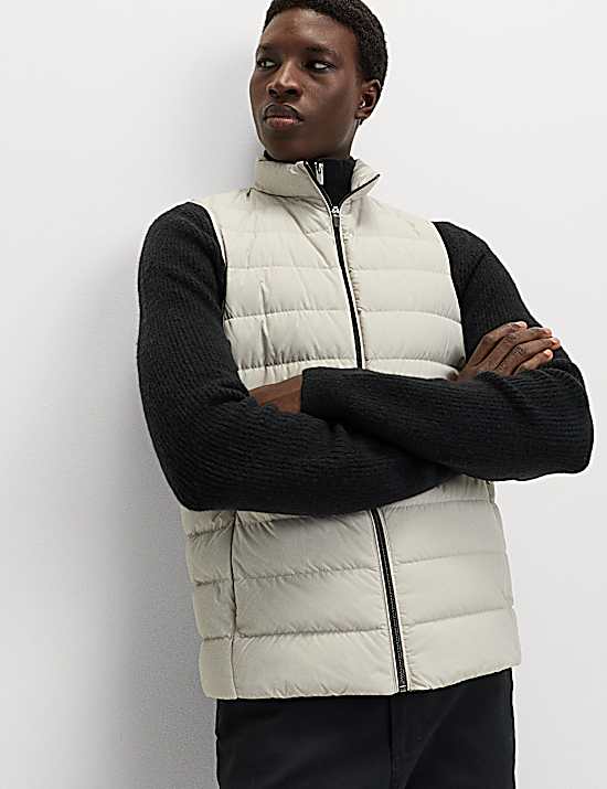 Tailored Striped Longline Waistcoat