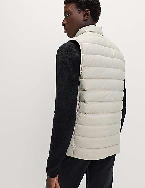 Tailored Striped Longline Waistcoat