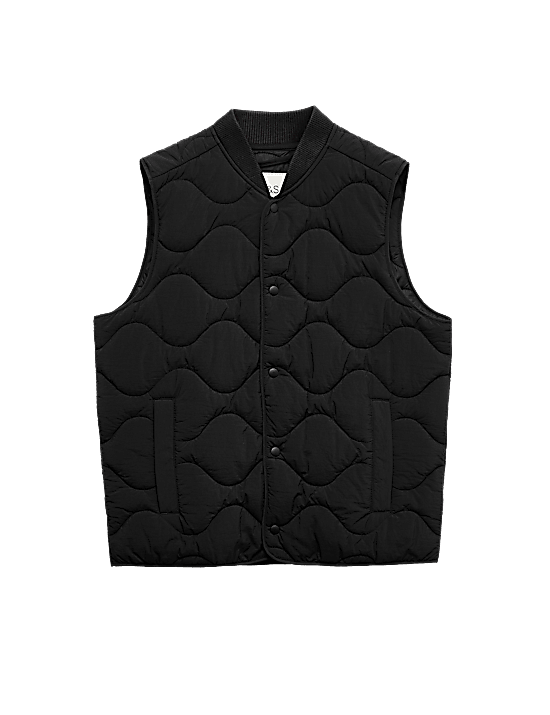 Tailored Striped Longline Waistcoat