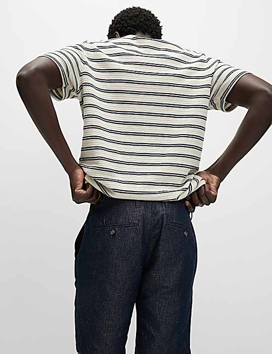 Tailored Striped Longline Waistcoat