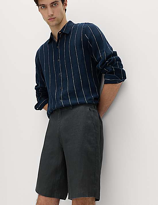Tailored Striped Longline Waistcoat
