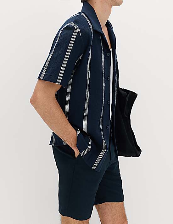 Tailored Striped Longline Waistcoat