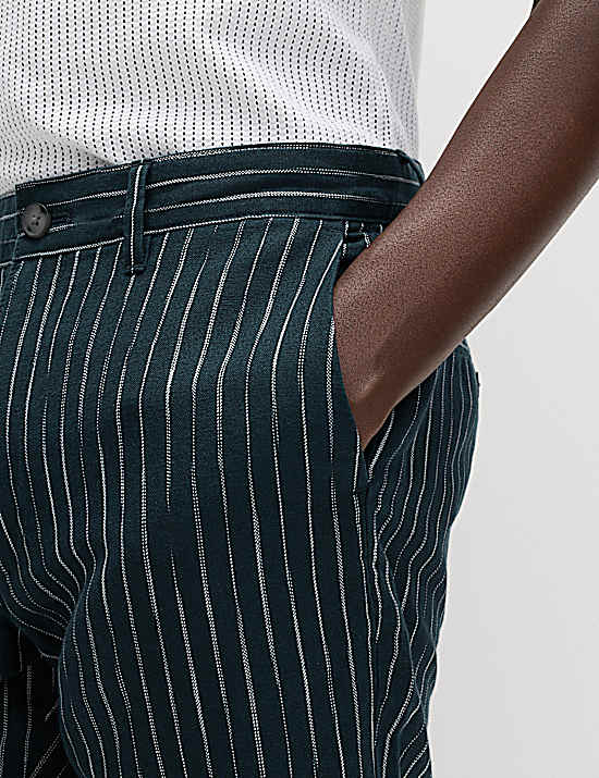 Tailored Striped Longline Waistcoat