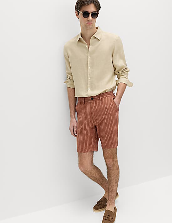 Tailored Striped Longline Waistcoat