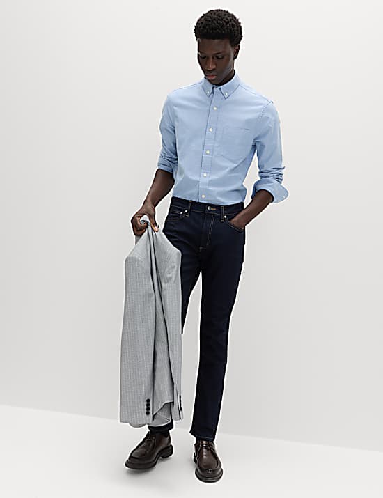 Tailored Striped Longline Waistcoat