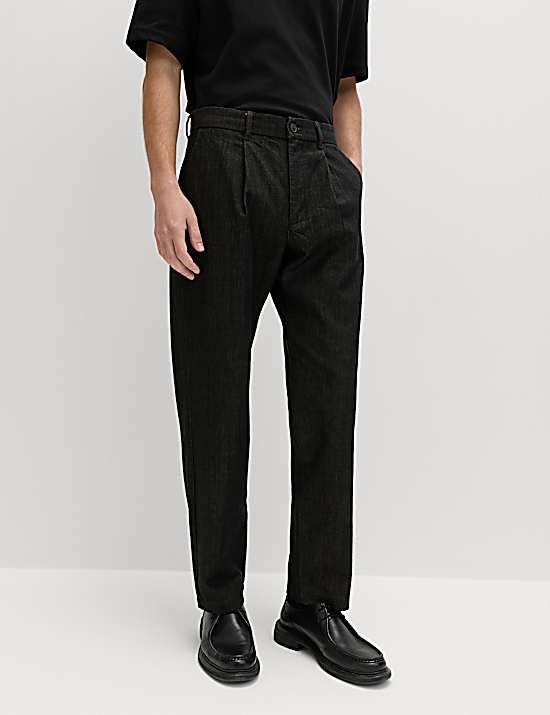 Tailored Striped Longline Waistcoat