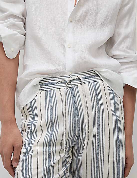 Tailored Striped Longline Waistcoat