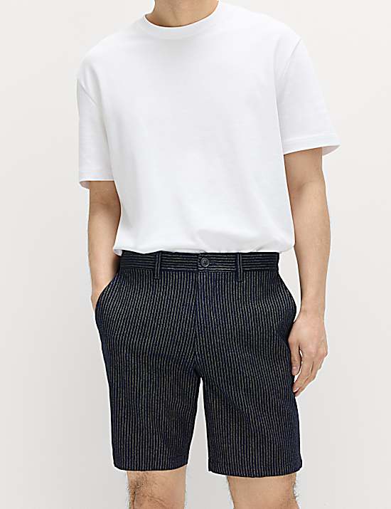 Tailored Striped Longline Waistcoat