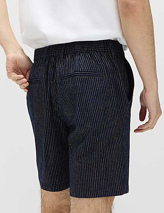 Tailored Striped Longline Waistcoat