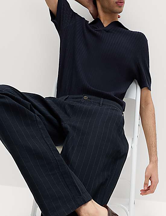Tailored Striped Longline Waistcoat