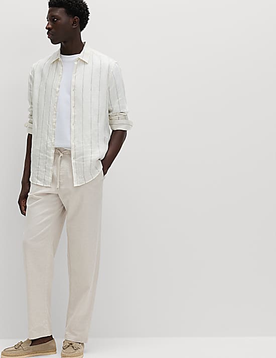 Tailored Striped Longline Waistcoat