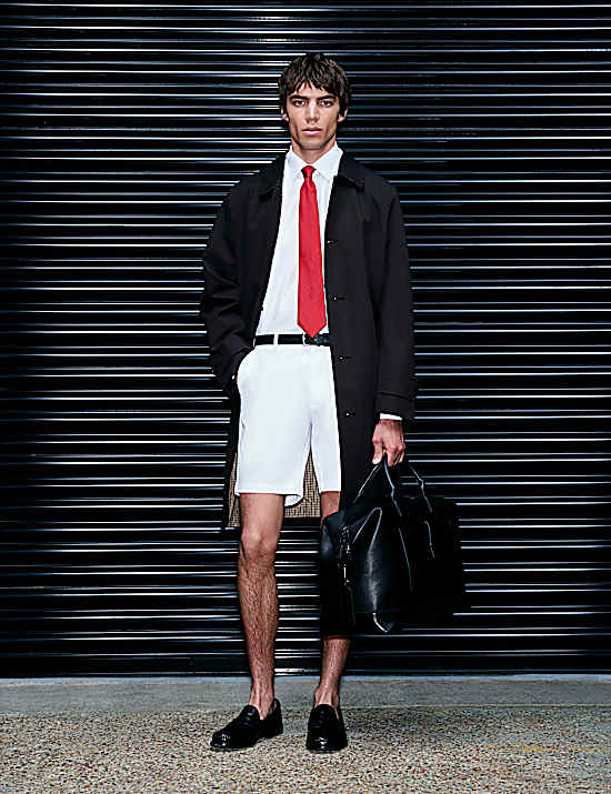 Tailored Striped Longline Waistcoat
