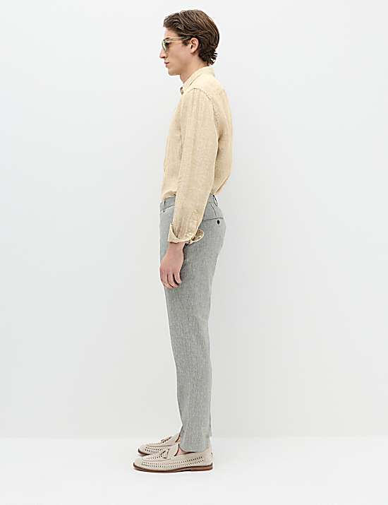 Tailored Striped Longline Waistcoat