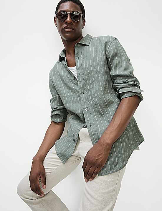 Tailored Striped Longline Waistcoat