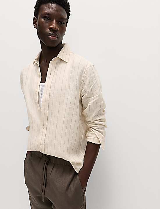 Tailored Striped Longline Waistcoat