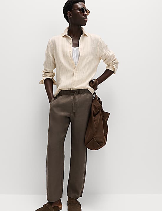 Tailored Striped Longline Waistcoat
